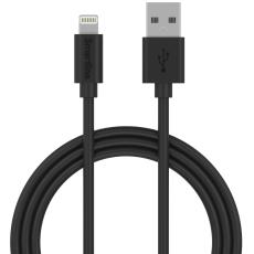 Smartline Smartline 3m Lightning MFi Laddningskabel Svart