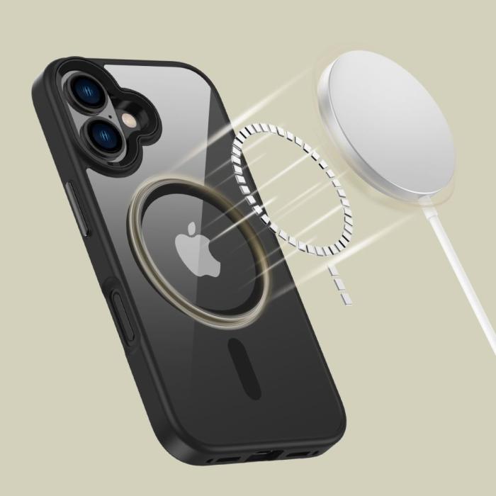 Bild 3, Tech-Protect Tech-Protect iPhone 16 Skal MagSafe MagMat Svart/Transparent