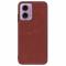  Motorola Moto G04 4G/G24 4G Retro Läder Skal Brun