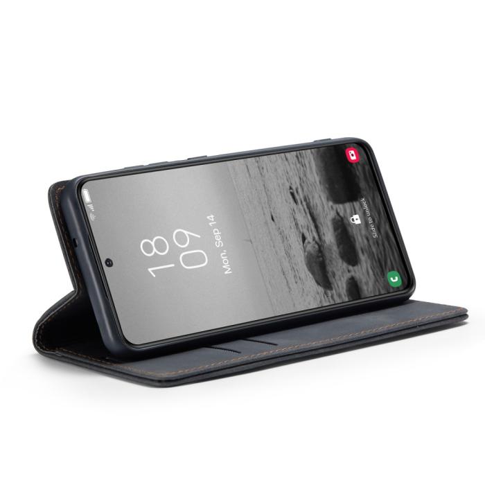 Bild 3, CASEME CASEME Samsung Galaxy S23 Fodral Flip Läder Svart
