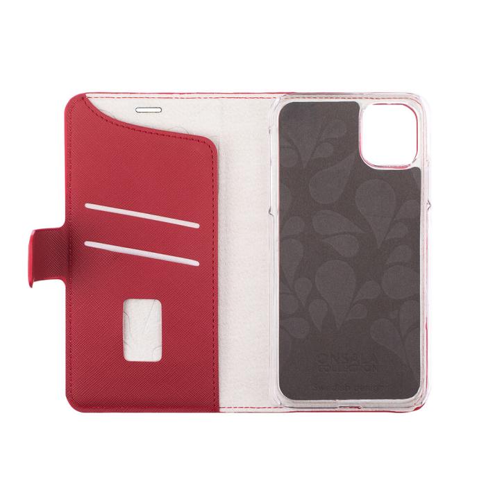 Bild 4, Onsala ONSALA iPhone 12 Mini 2in1 Magnet Fodral / Skal Saffiano Red