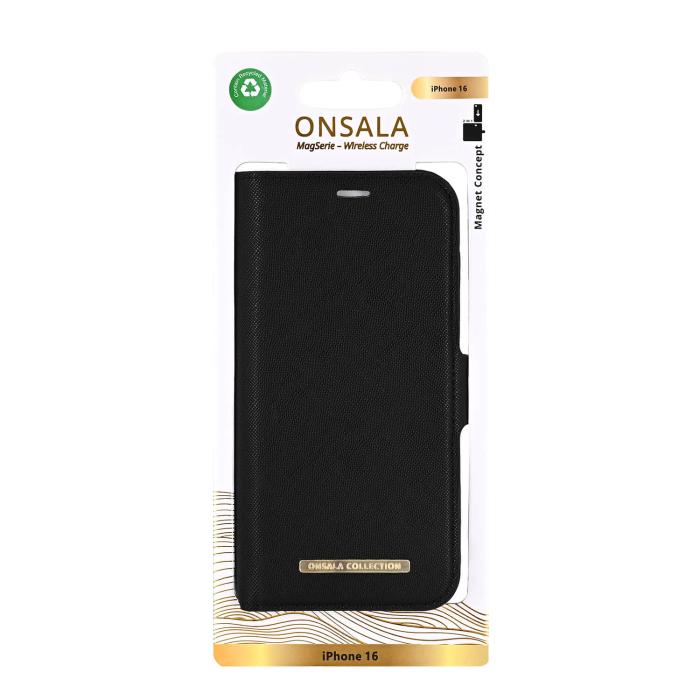 Bild 4, Onsala Onsala iPhone 16 Fodral MagSafe 2 Kortfack Svart