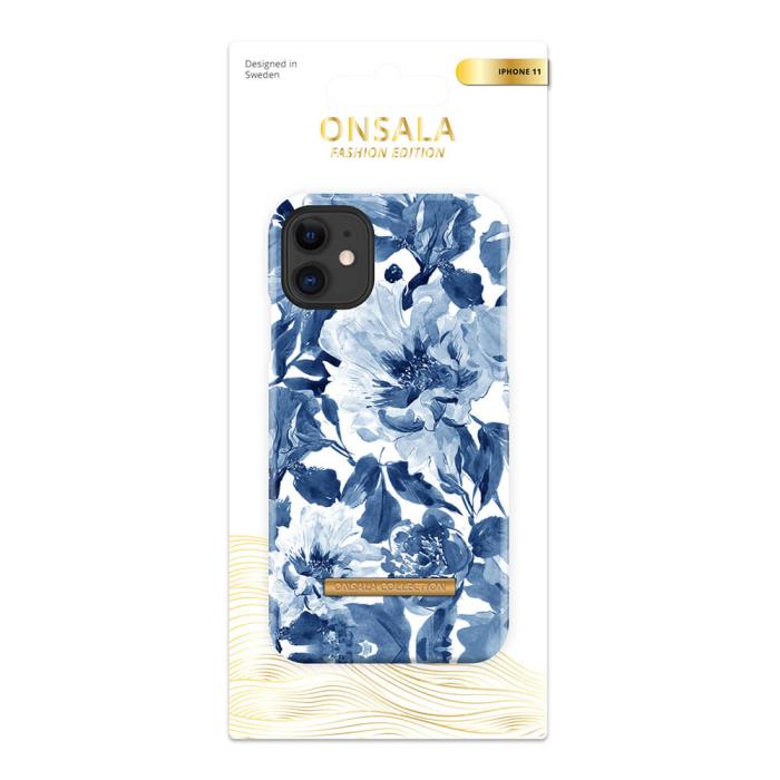 Bild 2, Onsala ONSALA iPhone 11 Mobilskal Soft Indigo Peony