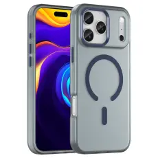  iPhone 17 Pro Max/18 Pro Max Skal MagSafe Hybrid M&ouml;rk Bl&aring;