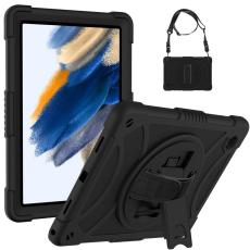  Galaxy Tab A8 Skal Hybrid Shockproof Kickstand Svart