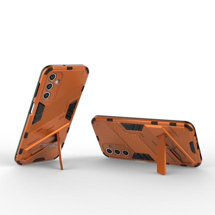 Bild 3,  Samsung Galaxy A24 5G Skal Hybrid Kickstand Orange