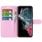  Samsung Galaxy S23 Ultra Fodral Litchi Läder Ljus Rosa