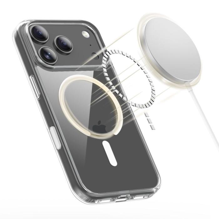 Bild 5, Tech-Protect Tech-Protect iPhone 17 Pro Skal MagSafe FlexAir Hybrid Clear