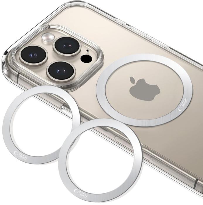 Bild 5, Tech-Protect Tech-Protect 2-PACK Magnetisk MagSafe Ring Silver