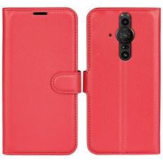 Sony Xperia Pro-I Fodral Litchi Textur R&ouml;d