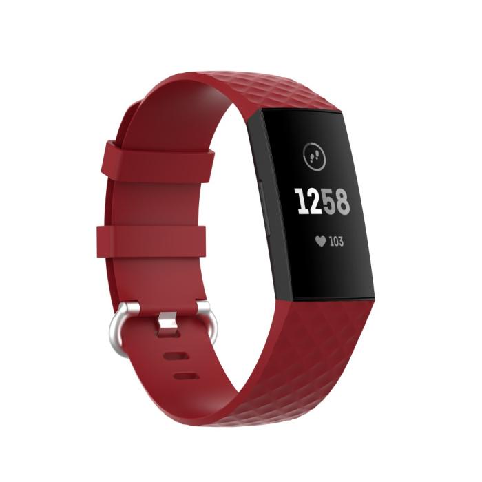 Bild 5,  Armband Fitbit Charge 3 / 4 Röd