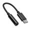 JOYROOM Joyroom USB-C till 3.5 mm AUX Adapter, DAC - Svart