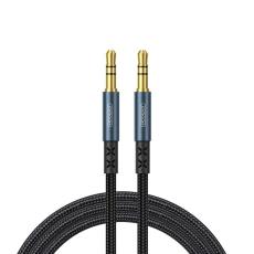 JOYROOM Joyroom 1m 3.5 mm AUX Ljudkabel Nylon - M&ouml;rk Bl&aring;