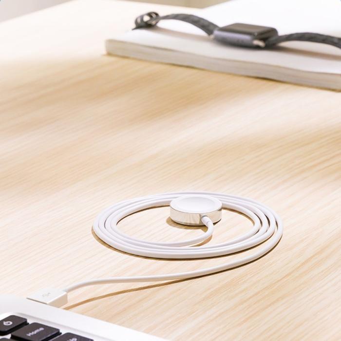 Bild 2, JOYROOM Joyroom Apple Watch Trådlös Qi Laddare 1.2m - Vit