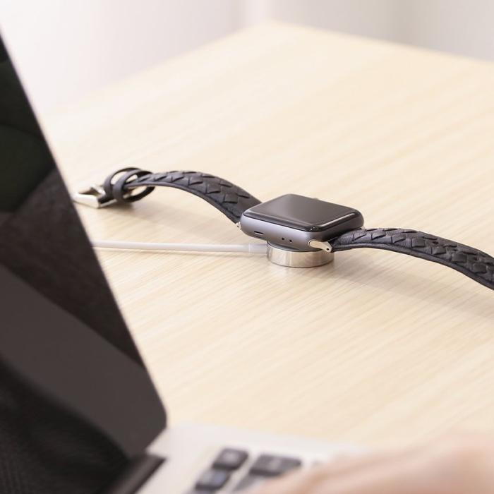 Bild 3, JOYROOM Joyroom Apple Watch Trådlös Qi Laddare 1.2m - Vit