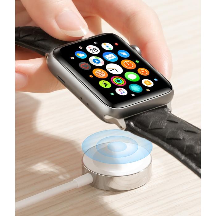 Bild 5, JOYROOM Joyroom Apple Watch Trådlös Qi Laddare 1.2m - Vit