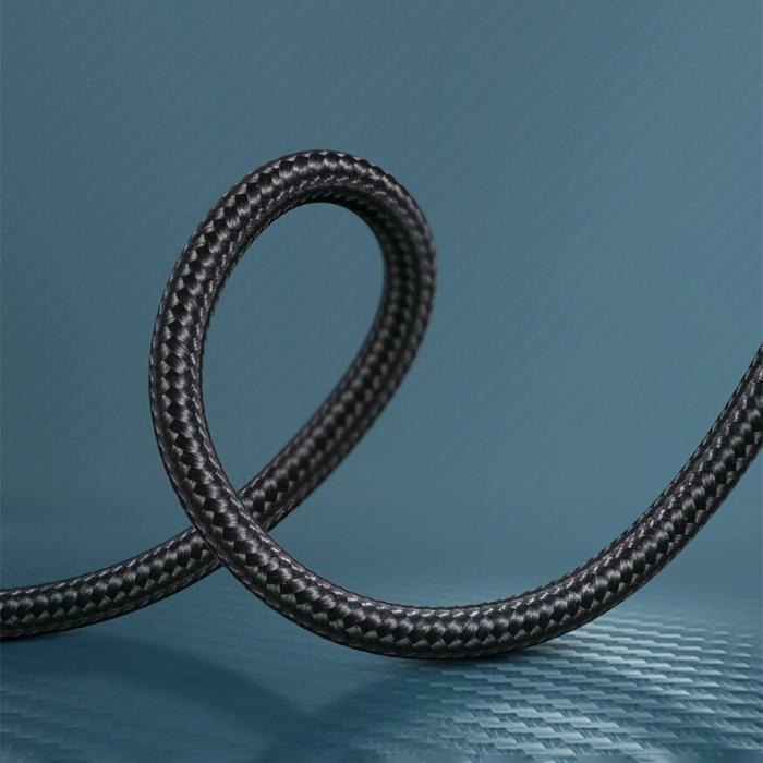Bild 3, JOYROOM Joyroom 2m 3.5 mm AUX Ljudkabel Nylon - Svart
