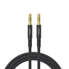 JOYROOM Joyroom 2m 3.5 mm AUX Ljudkabel Nylon - Svart