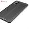  Samsung Galaxy A51 - Litchi Textur Skal - Svart