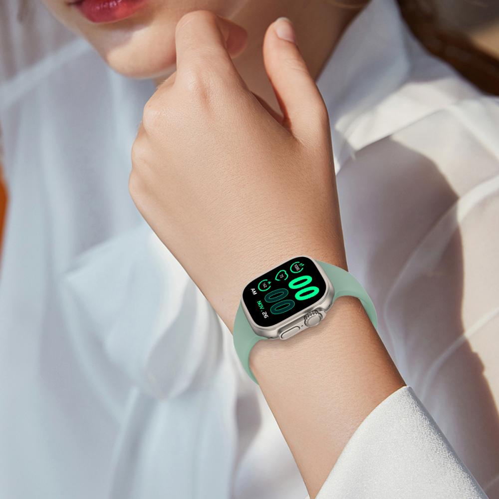 ColorPop Silikon Armband Butterfly Apple Watch 42/41/40/38 mm (M/L) Tallgrön