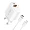 Tech-Protect Tech-Protect 45W Väggladdare Inkl. Lightning - USB-C Kabel Vit