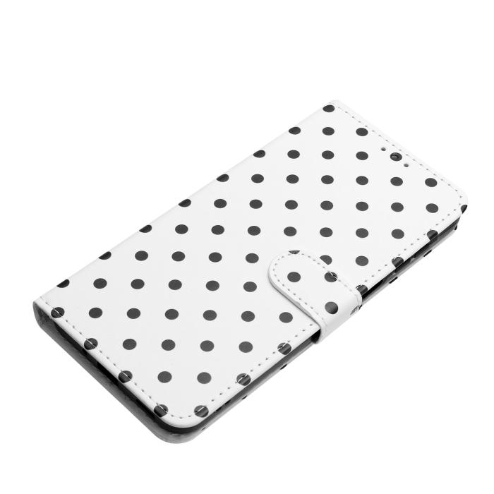 Bild 5,  Samsung Galaxy A27 5G Fodral Med Prickmönster Vit/Svart