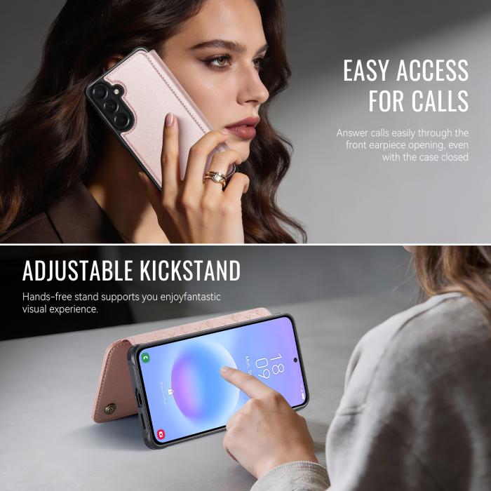 Bild 4, CASEME CASEME Samsung Galaxy A18/A17/A16/A26 Skal RFID Plånbok Roséguld