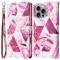  iPhone 16 Pro Max Fodral Marmor Tryck Rosa