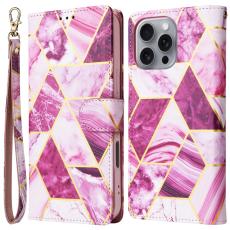  iPhone 16 Pro Max Fodral Marmor Tryck Rosa