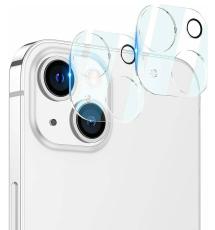  2-Pack iPhone 13/13 Mini Linsskydd H&auml;rdat Glas Transparent