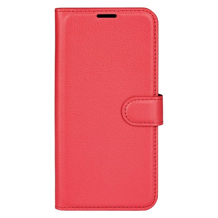 Bild 5,  Xiaomi 15 Fodral Litchi Läder Röd