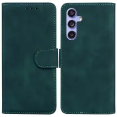  Samsung Galaxy S23 FE Fodral L&auml;der Gr&ouml;n