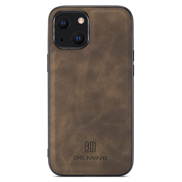 Bild 2, DG.MING DG.MING iPhone 14 Skal Läderbelagt Mörk Brun