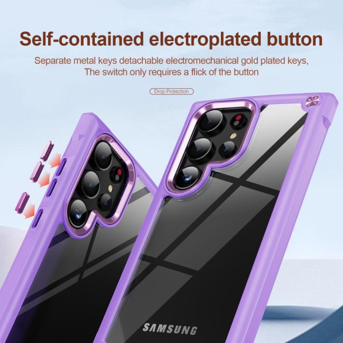 Bild 6,  Galaxy S24 Ultra Skal Shockproof Hybrid Armor Lila
