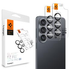 Spigen Spigen Galaxy S26 2-PACK Linsskydd Optik Pro GLAS.tR "Ez Fit" Svart