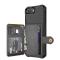  iPhone 6/6S/7/8 Plus - Skal Med Magnetiskt Plånbok - Svart