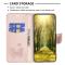  iPhone 15 Pro Max Fodral Med Fjäril Tryck Roséguld