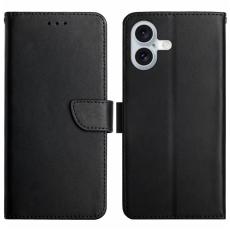  iPhone 17 Fodral &Auml;kta L&auml;der Svart