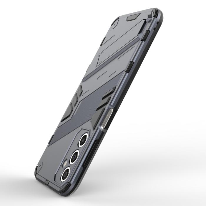 Bild 4,  Samsung Galaxy A24 5G Skal Hybrid Kickstand Grå