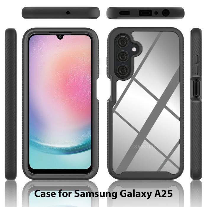 Bild 6,  Samsung Galaxy A25 5G 360° Shockproof Hybrid Skal Svart