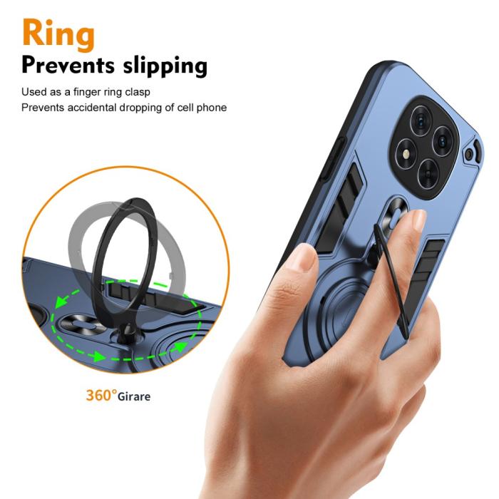 Bild 3,  Xiaomi Redmi Note 14 Pro 5G Skal Kickstand Hybrid Blå