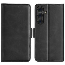  Samsung Galaxy S25 Plus Fodral L&auml;der Svart