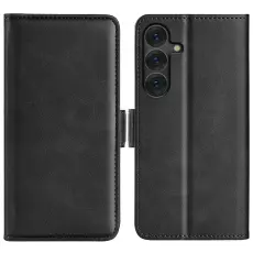  Samsung Galaxy S25 Plus Fodral L&auml;der Svart