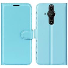  Sony Xperia Pro-I Fodral Litchi Textur Ljus Bl&aring;