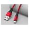 JOYROOM Joyroom 20 cm 3A Lightning Snabbladdning Nylon Kabel - Röd