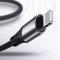 JOYROOM Joyroom 1m 3A Lightning Snabbladdning Nylon Kabel - Svart