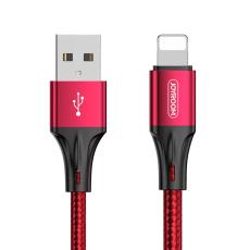 JOYROOM Joyroom 1.5m 3A Lightning Snabbladdning Nylon Kabel - R&ouml;d