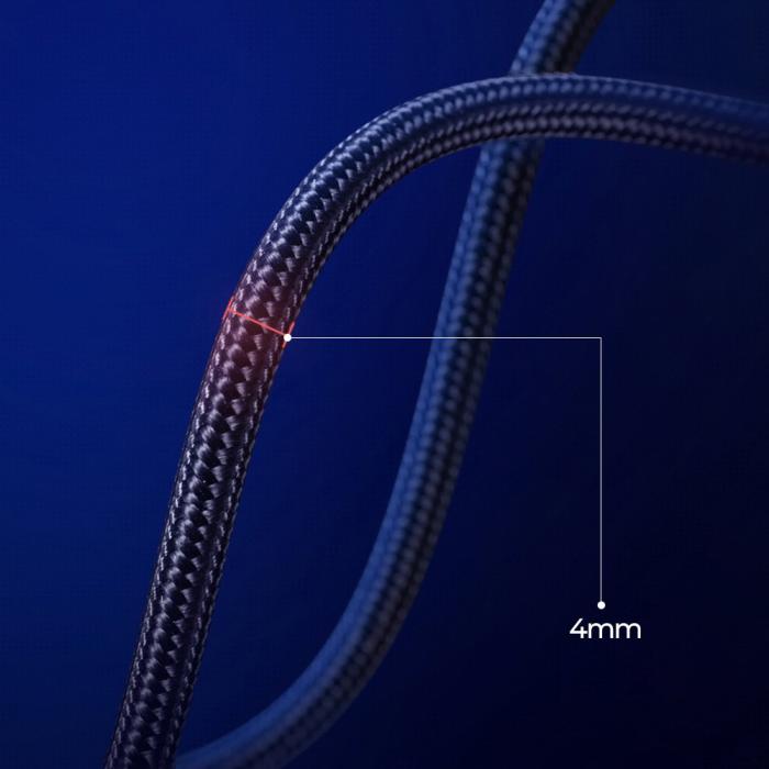 Bild 3, JOYROOM Joyroom 20 cm 3A MicroUSB Snabbladdning Nylon Kabel - Röd