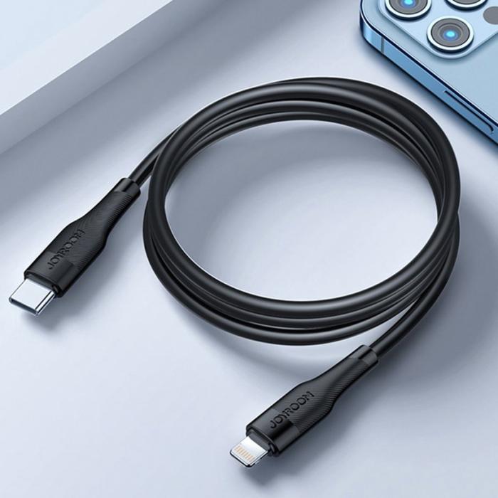 Bild 2, JOYROOM Joyroom 20W 1.2m Lightning - USB-C PD Snabbladdare - Svart