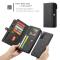 CASEME Samsung Galaxy S21 - CASEME 2-i-1 Multifunktionellt Läder Fodral - Svart